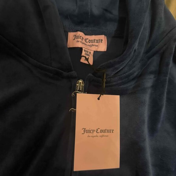 Juicy Cropped Sweater Long Sleeve Blue - Picture 3 of 4